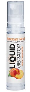 Лубрикант с эффектом вибрации - Amoreane Med Liquid Vibrator Peach (10 мл)