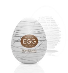 Мастурбатор-яйцо - Tenga Egg Silky II с рельефом в виде паутины