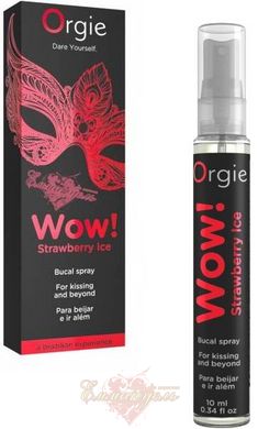Спрей для орального секса - WOW! STRAWBERRY ICE, 10мл Orgie, охлаждающий эффект