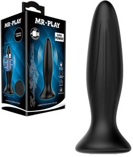 Анальная пробка - Pretty Love Mr.Play Vibrating Butt Plug Black