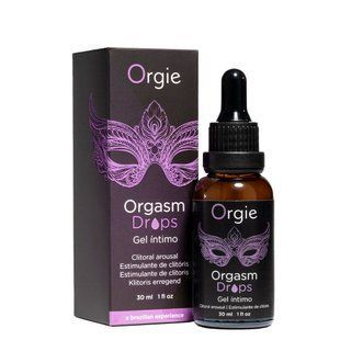 Збуджувальні краплі для клітора Orgie Orgasm Drops, 30 мл, з ефектом розігріву та охолодження SX1529 фото