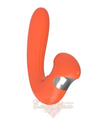 Vibrator - Chisa Kissen Kraken with vacuum stimulation and vibration, orange