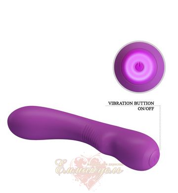 Вібратор - Pretty Love Elsa Vibrator Purple, м'який силікон