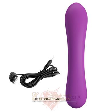 Pretty Love Elsa Vibrator Purple, soft silicone