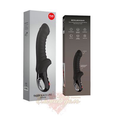 Point vibrator - G Fun Factory TIGER black, ribbed, suitable for anal stimulation SX0930 &mdash; photos