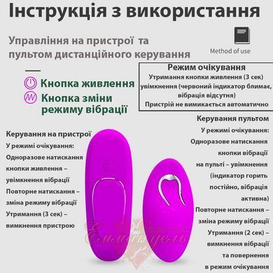 Клиторальный стимулятор в трусики Romance Lisa с пультом, 12 режимов, розовый 6603BI1172 фото