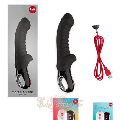 Point vibrator - G Fun Factory TIGER black, ribbed, suitable for anal stimulation SX0930 &mdash; photos