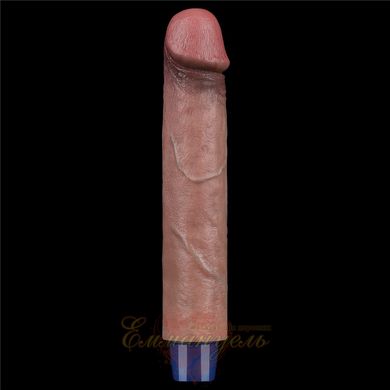 Realistic vibrator - 9" REAL SOFTEE Rechargeable Silicone Vibrating Dildo