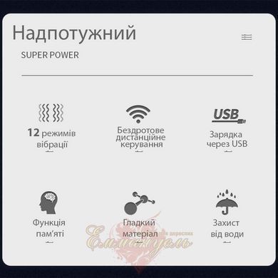 Клиторальный стимулятор в трусики Romance Lisa с пультом, 12 режимов, розовый 6603BI1172 фото
