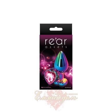 NS Novelties Rear Assets Heart Anal Plug Medium - Pink SX4366 &mdash; photos