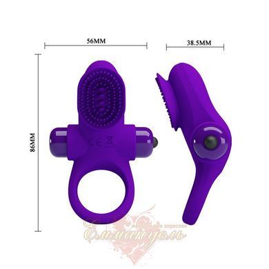 Эрекционное кольцо - Pretty Love Vibro Penis Ring II Blue 6603BI0728 фото