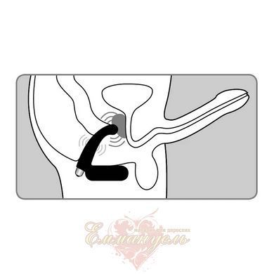 Массажер простаты Joystick Prostata Booster Pro с вибрацией, чёрный, 13&times;3 см JD15599 фото