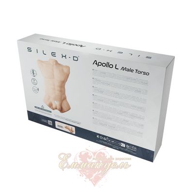 Torso with suction cup dildo - SilexD Apollo L Male Torso, super realistic, thermosetting