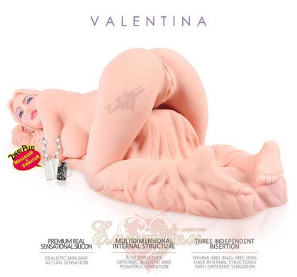 Мастурбатор кукла - Kokos Valentina, три отверстия