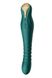 Vibrating massager with frictions and control from a smartphone - ZALO KING, Turquoise Green