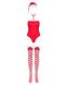 Новогодний костюм - Obsessive Kissmas teddy Red, L/XL