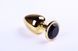 Анальна пробка - Gold Black Diamond,L 280900 фото 1