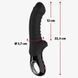 Point vibrator - G Fun Factory TIGER black, ribbed, suitable for anal stimulation SX0930 - photos (8
