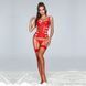 Jsy Virgini corset one size red with lace decor, garters, panties and stockings SO6876 - photos (2